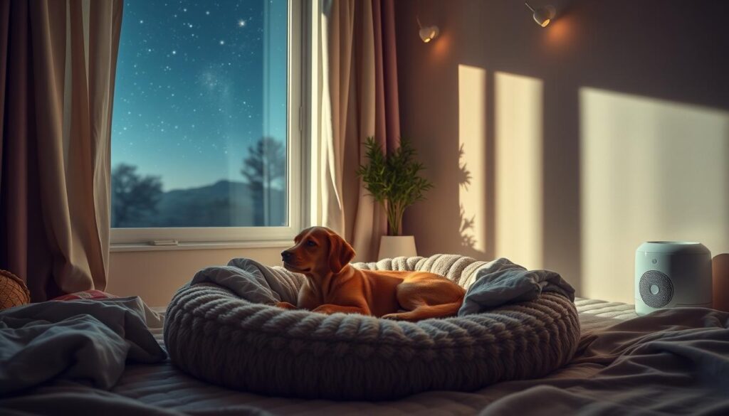 Creating a peaceful sleeping environment for dogs