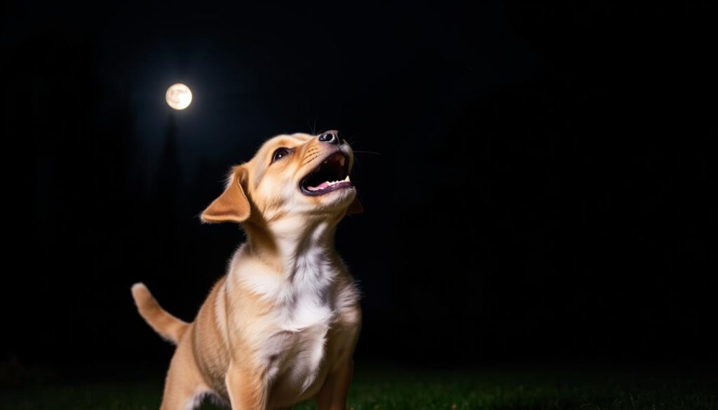 puppy barking at night