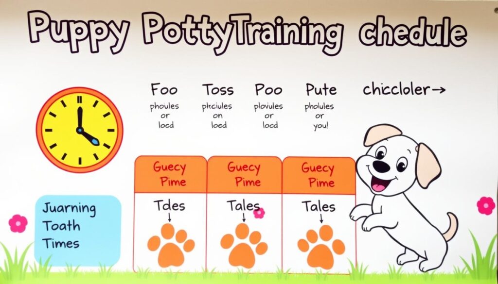 puppy potty training schedule